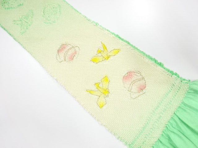 正絹　振袖用　絞り　帯揚げ